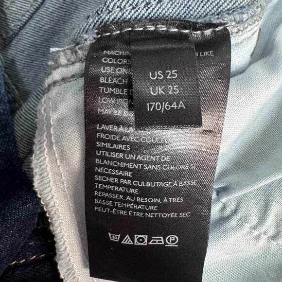 EUC Free People We The Free “Twenty-Five” Raw Hem Jeans – Size 25 - Picture 4 of 6